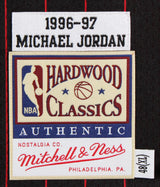 Bulls Michael Jordan Signed 96-97 Black M&N HWC Authentic Jersey UDA #BAH60383