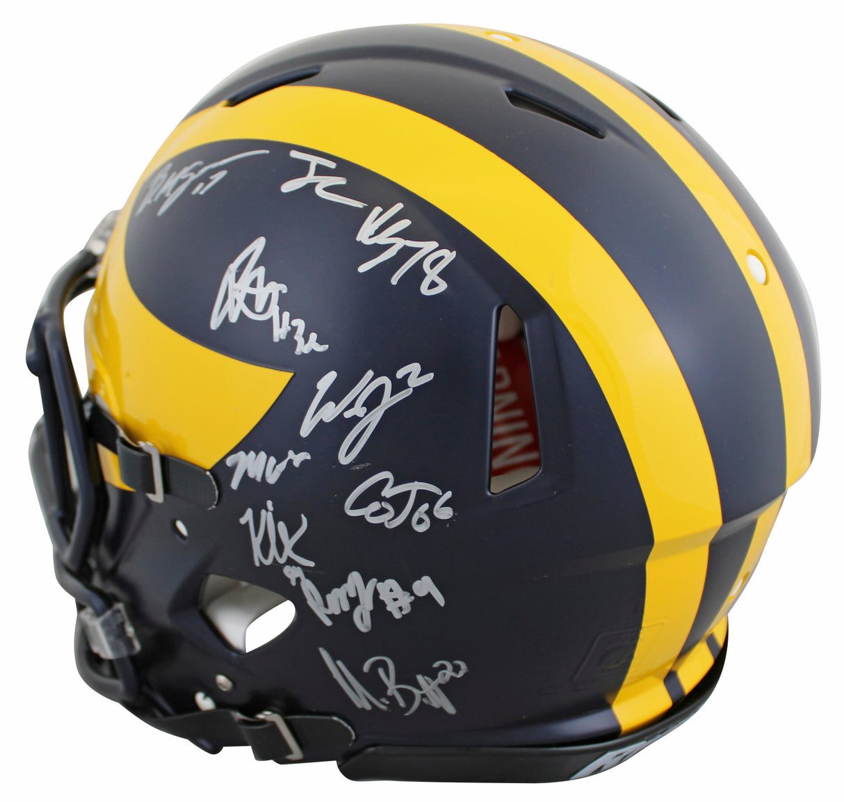 2023 Michigan (20) Harbaugh, McCarthy Signed F/S Speed Proline Helmet Fanatics
