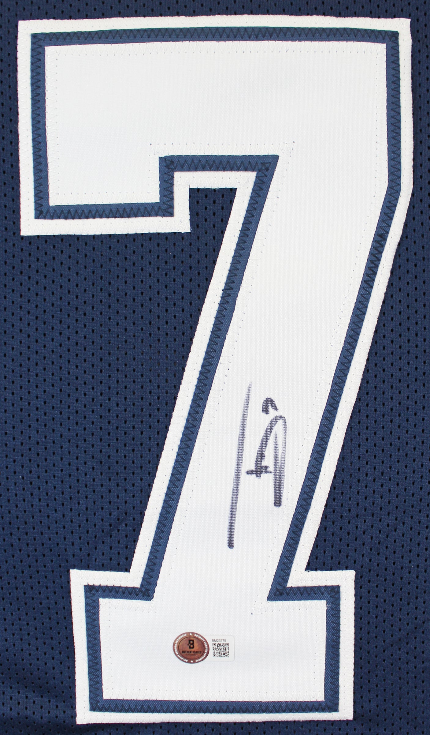 Trevon Diggs Authentic Signed Navy Pro Style Framed Jersey BAS Witnessed