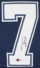 Trevon Diggs Authentic Signed Navy Pro Style Framed Jersey BAS Witnessed