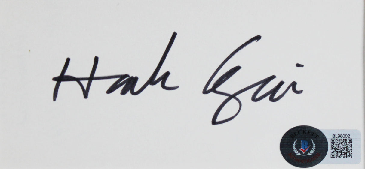 Hank Azaria The Simpsons Authentic Signed & Framed 3x5 Index Card BAS #BL98002