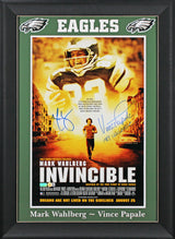 Mark Wahlberg & Vince Papale Invincible Authentic Signed 16x24 Framed Poster BAS