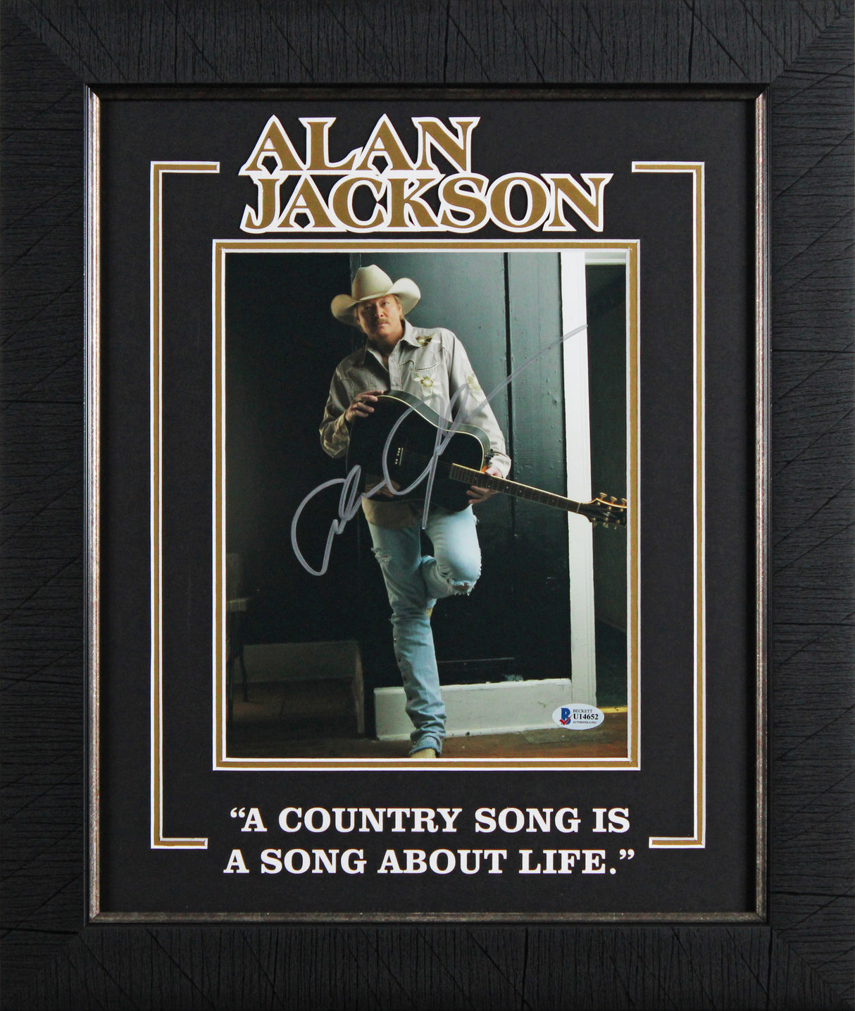 Alan Jackson Authentic Signed 8x10 Framed Photo Autographed BAS #U14652