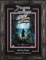 Johnny Depp Pirates Of The Caribbean Signed 11x14 Framed Photo BAS #BF11133