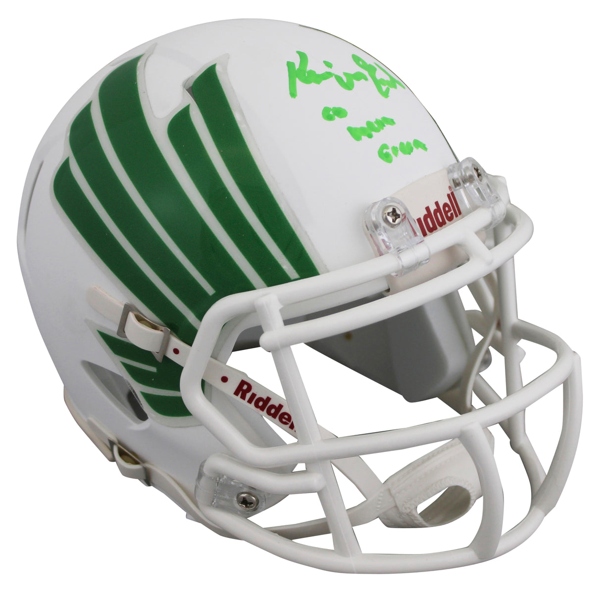 Kevin Adkisson Kevin Von Erich "Iron Claw" Signed White Speed Mini Helmet BAS W