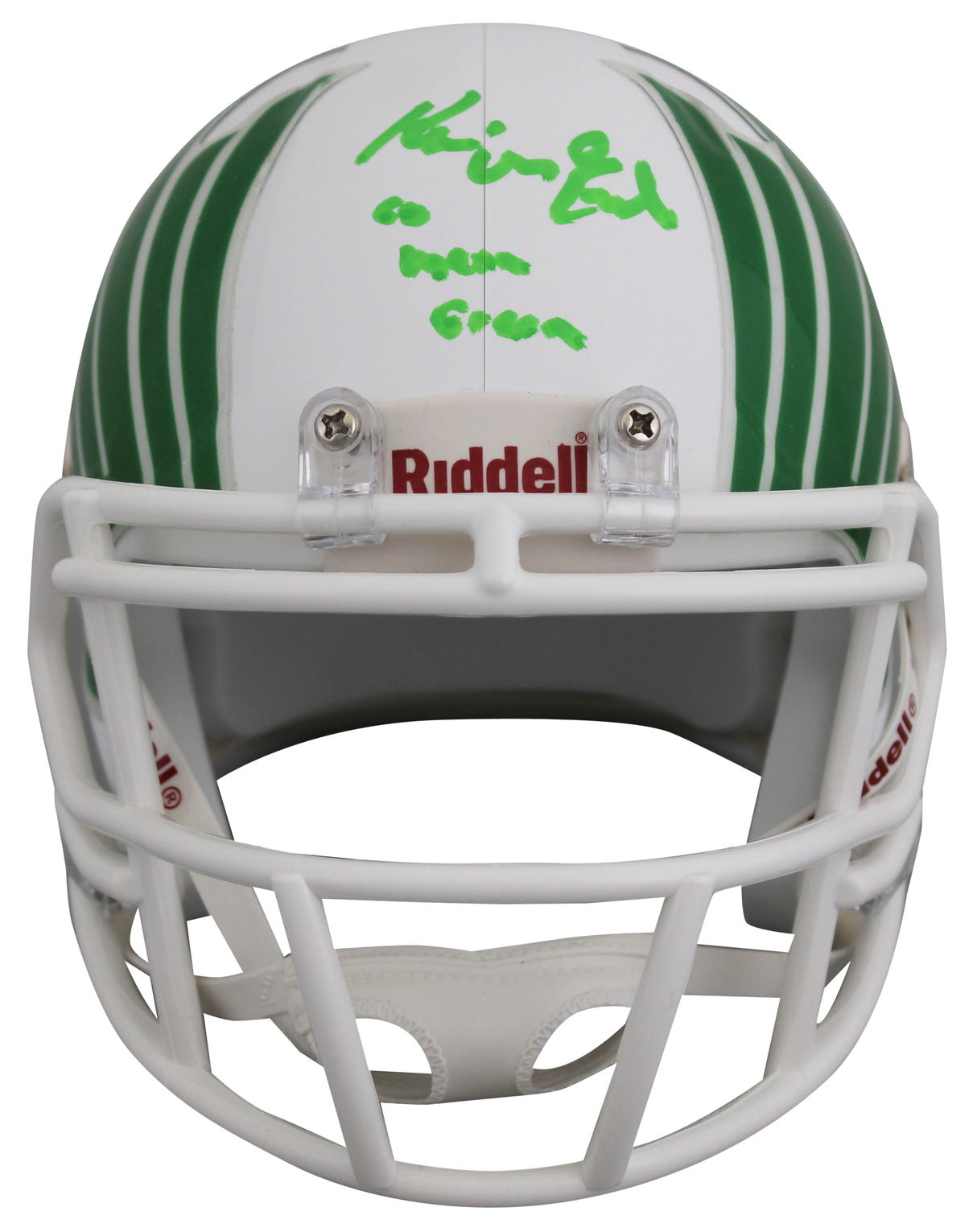Kevin Adkisson Kevin Von Erich "IC" Signed White Speed Mini Helmet w/ Case BAS W