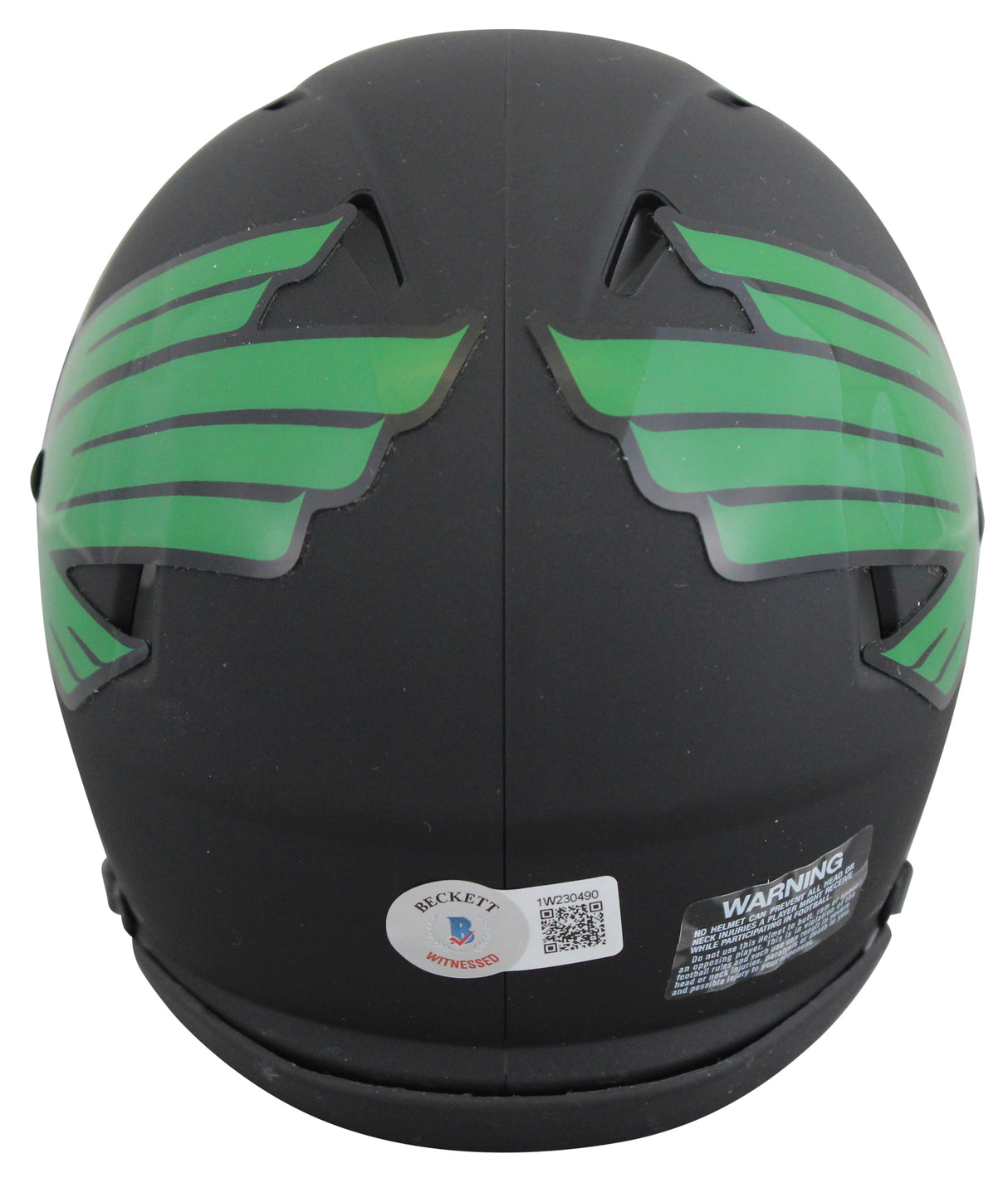 Kevin Adkisson Kevin Von Erich "IC" Signed Black Speed Mini Helmet w/ Case BAS W