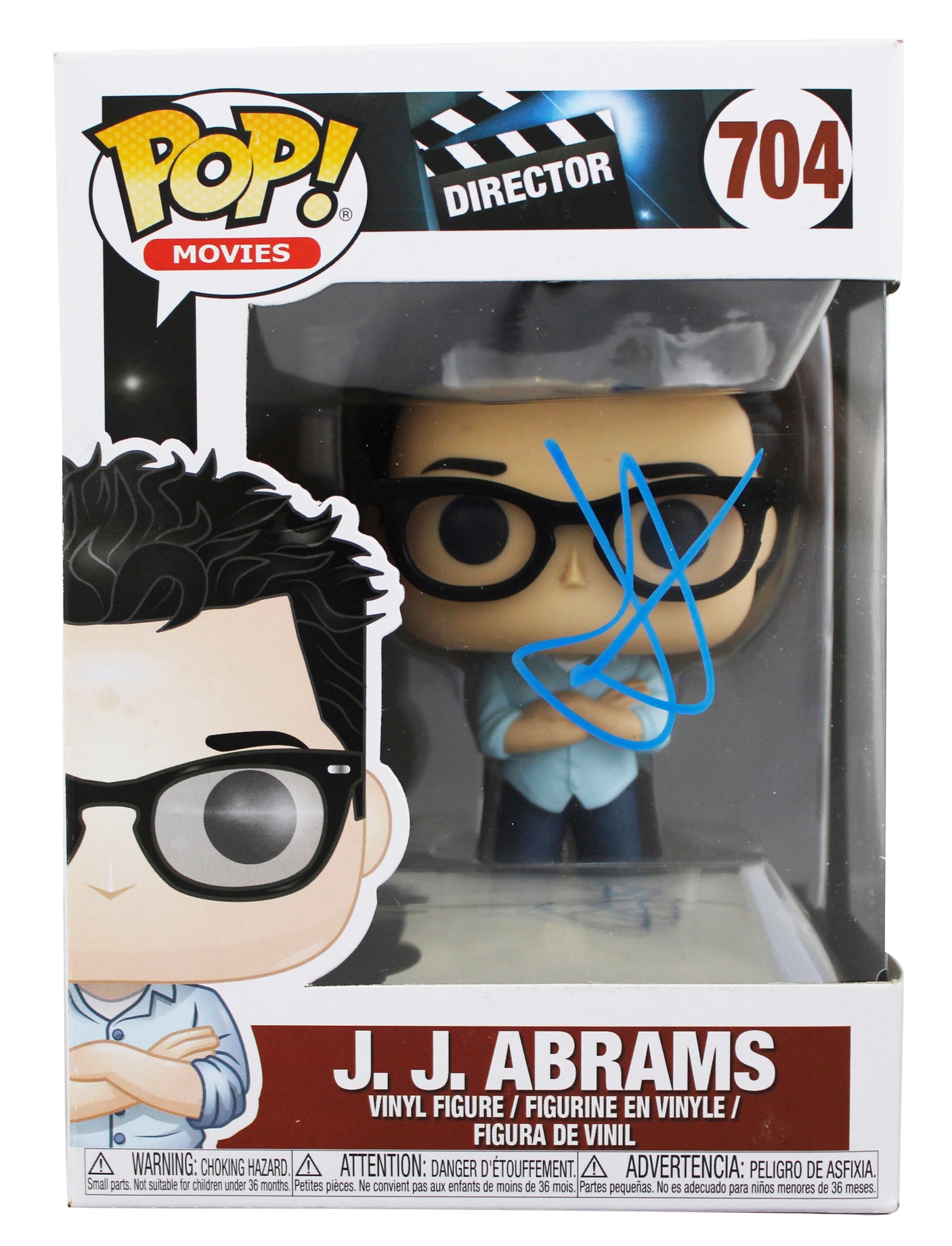 J.J. Abrams Star Wars Authentic Signed #704 Funko Pop Vinyl Figure JSA #AV00185
