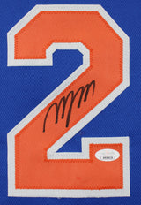 Deuce McBride Authentic Signed Blue Pro Style Jersey Autographed JSA Witness