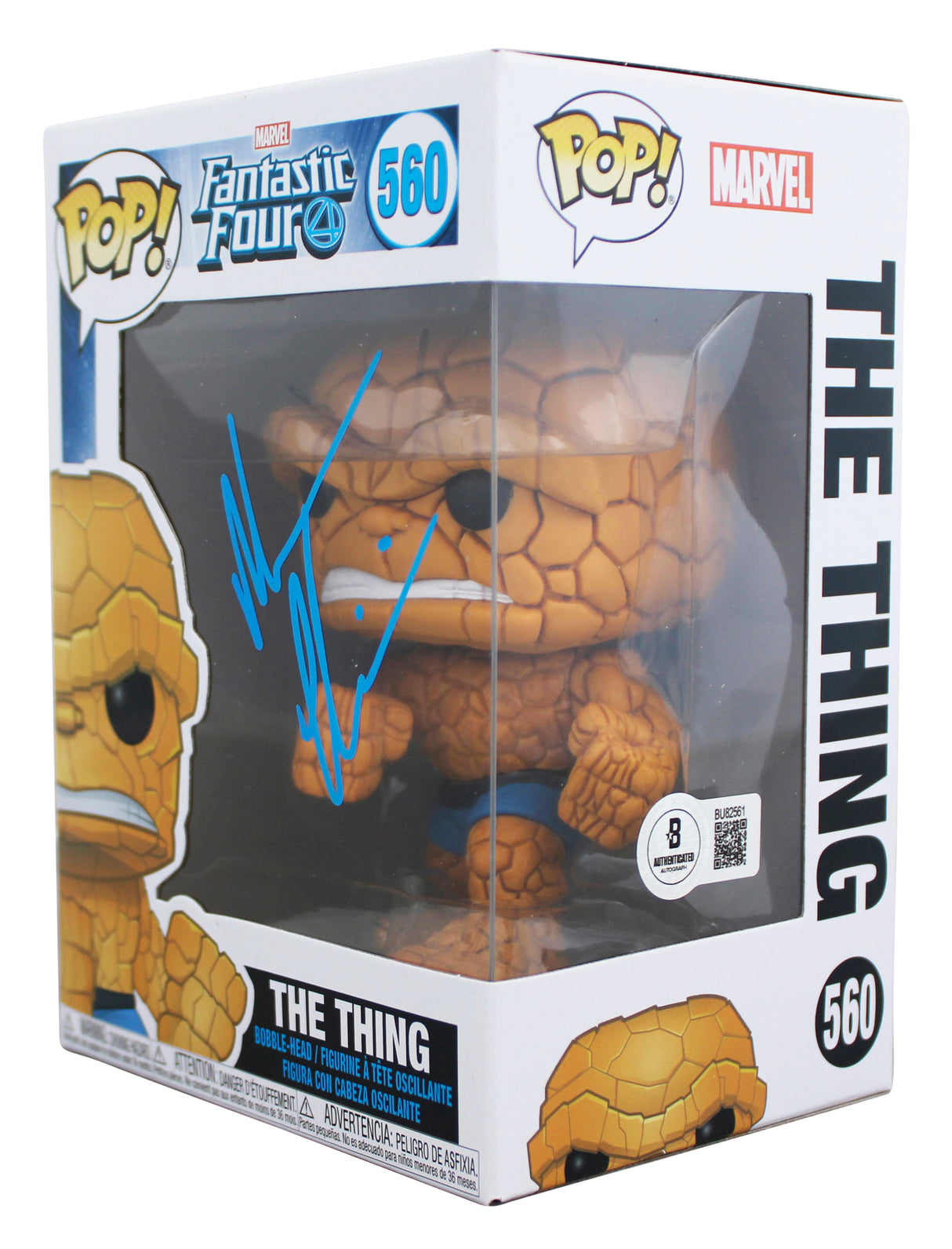 Michael Chiklis Fantastic Four Signed #560 Funko Pop Vinyl Figure BAS #BU82561