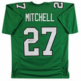 Quinyon Mitchell Authentic Signed Kelly Green Pro Style Jersey JSA Witness 2