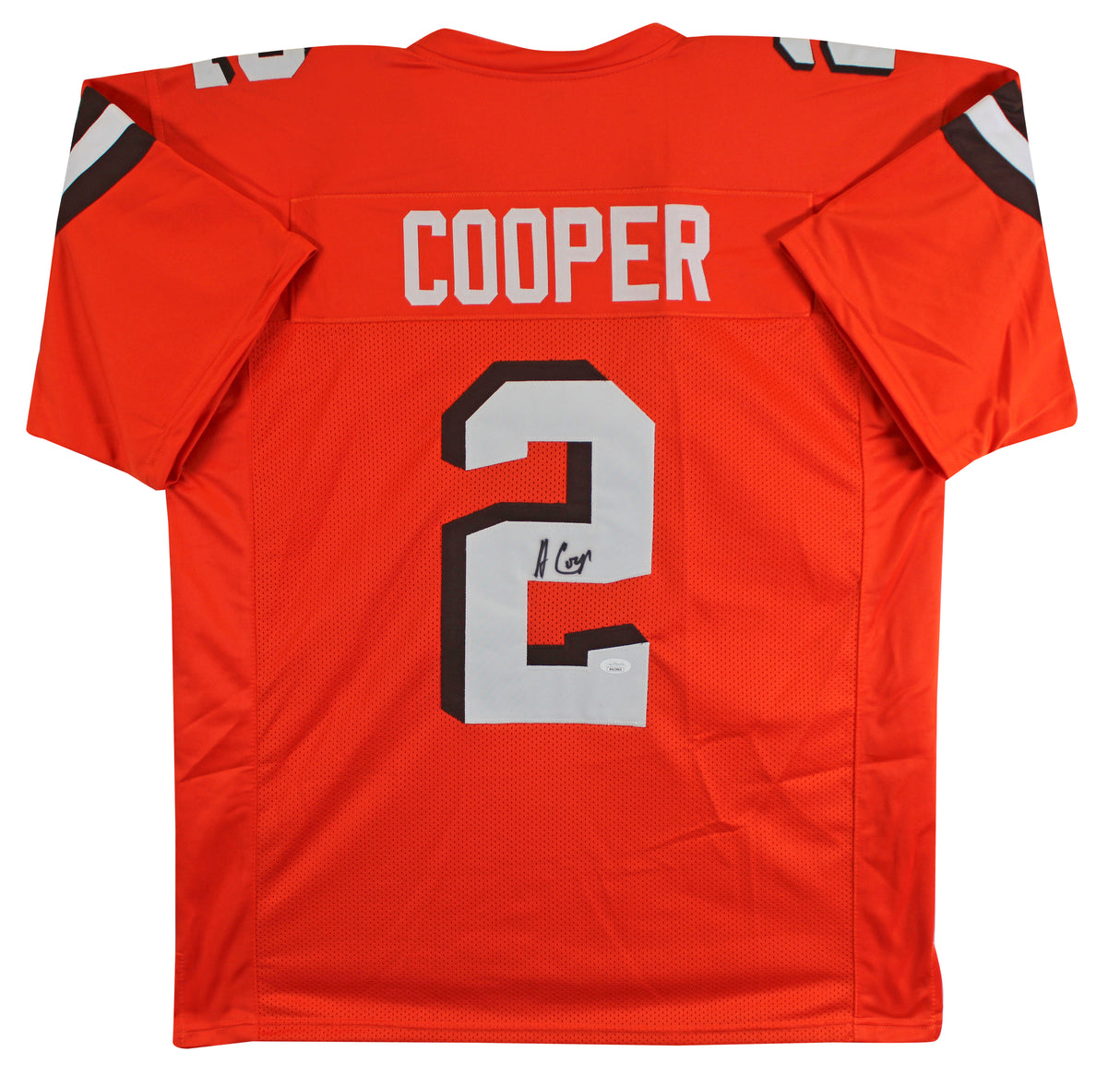 Amari Cooper Authentic Signed Orange Pro Style Jersey Autographed JSA Witness