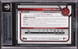 DBacks Jordan Lawlar Signed 2022 Bowman Chrome Mega #BCP141 Rookie Card BAS Slab