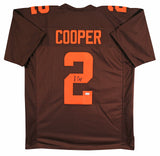 Amari Cooper Authentic Signed Brown Pro Style Jersey Autographed JSA Witness