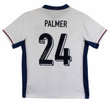 England Cole Palmer Authentic Signed White Nike Jersey Autographed BAS