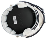 Arizona Tedy Bruschi Signed White Full Size Speed Rep Helmet W/ Case BAS Witness