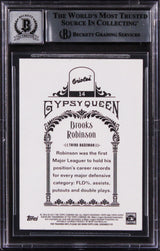 Brooks Robinson Signed 2011 Topps Gypsy Queen #14 Card Auto 10! BAS Slabbed 2