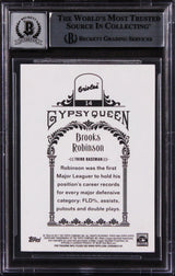 Brooks Robinson Signed 2011 Topps Gypsy Queen #14 Card Auto 10! BAS Slabbed 1