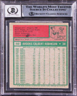 Orioles Brooks Robinson Authentic Signed 1975 Topps #50 Card Auto 10! BAS Slab