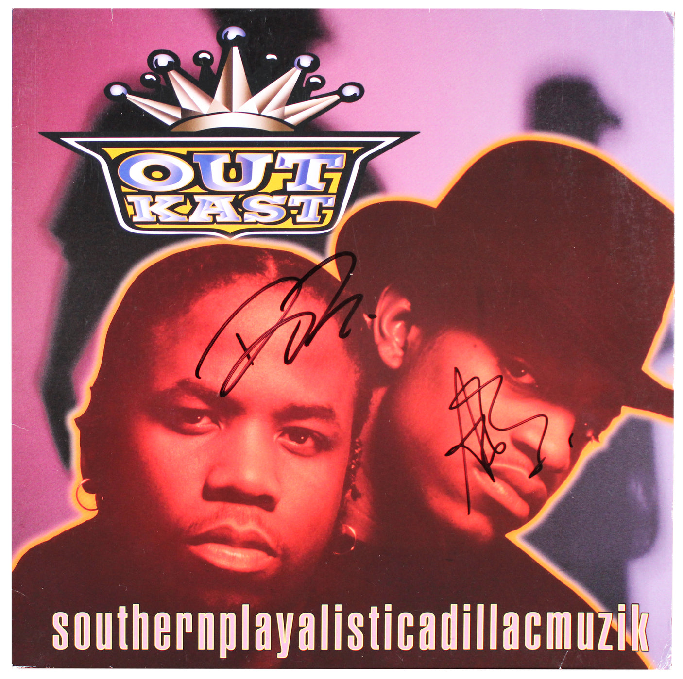 OutKast Andre 3000 & Big Boi Authentic Signed Album Cover W/ Vinyl BAS #BD05276