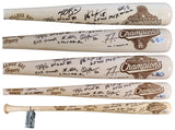 2025 Dodgers (8) Sasaki, Yamamoto, Freeman, Betts +4 Signed WS Bat LE FAN & MLB