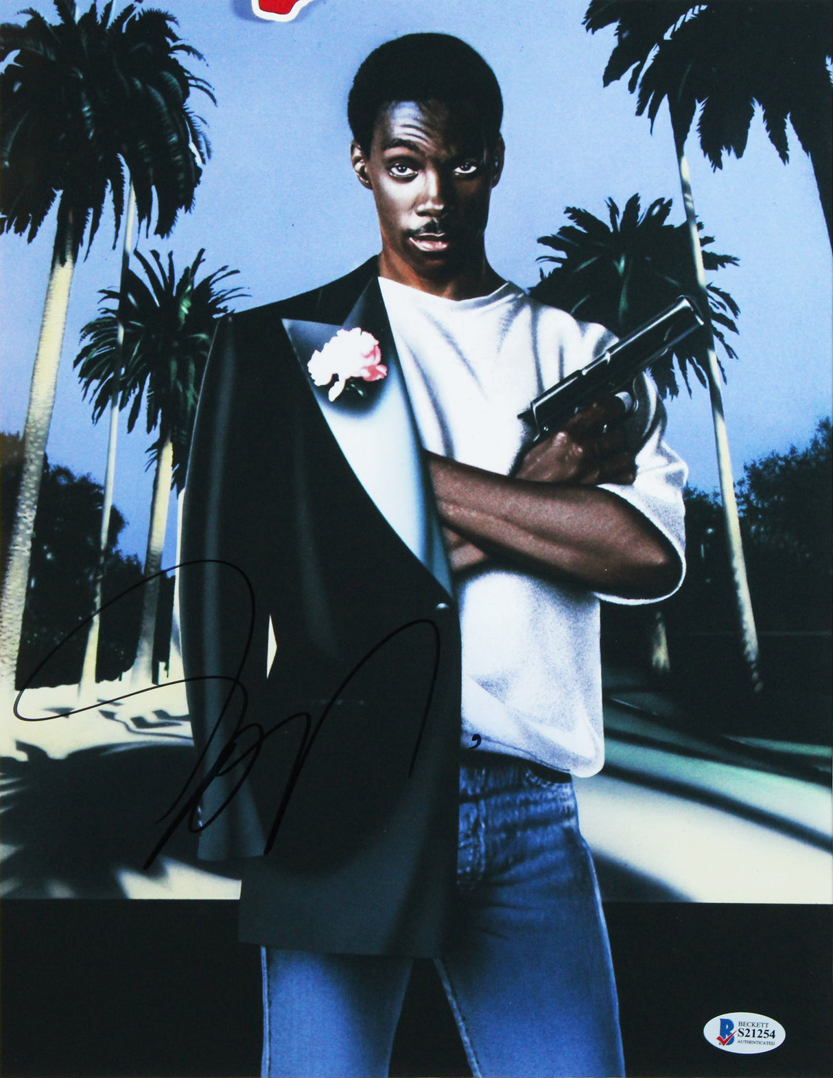Eddie Murphy Beverly Hills Cop Authentic Signed 11x14 Framed Photo BAS #S21254
