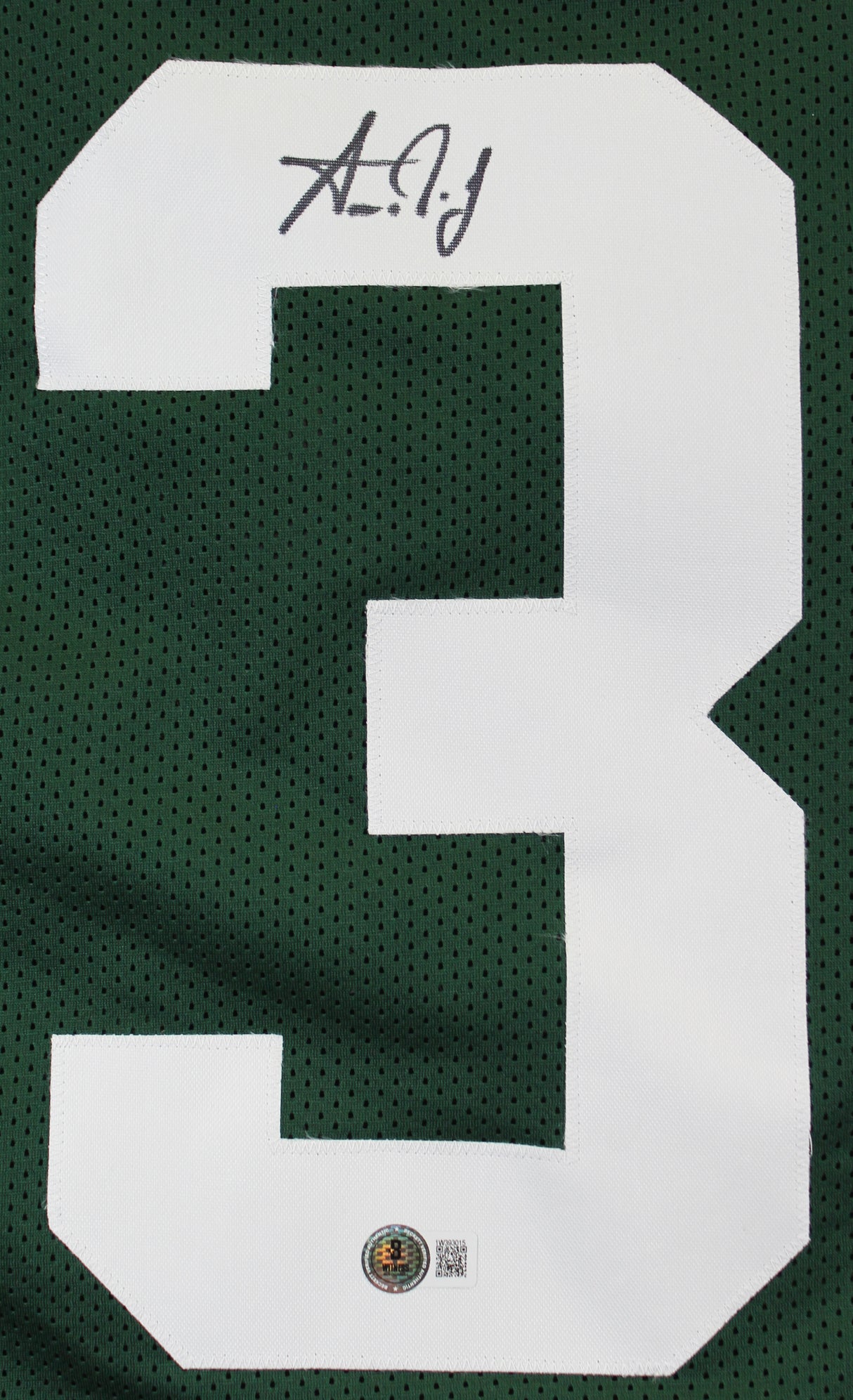 Aaron Jones Authentic Signed Green Pro Style Framed Jersey BAS Witnessed 2