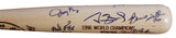 1996 Yankees (15) Jeter, Rivera, Torre +12 Signed WS Champs Baseball Bat LE JSA