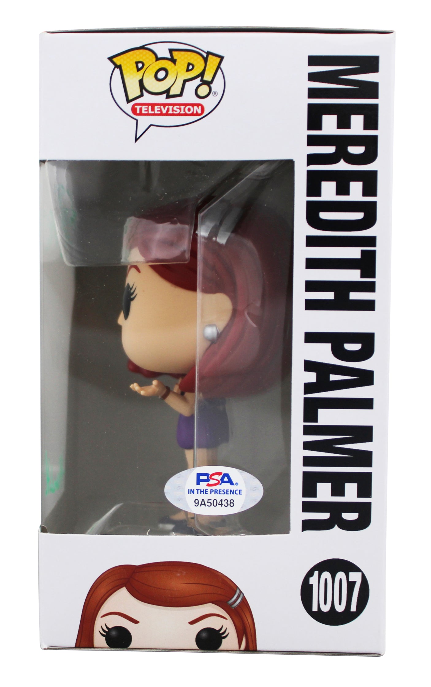 Kate Flannery "Meredith" Signed #1007 Funko Pop Vinyl Figure PSA Itp #9A50438