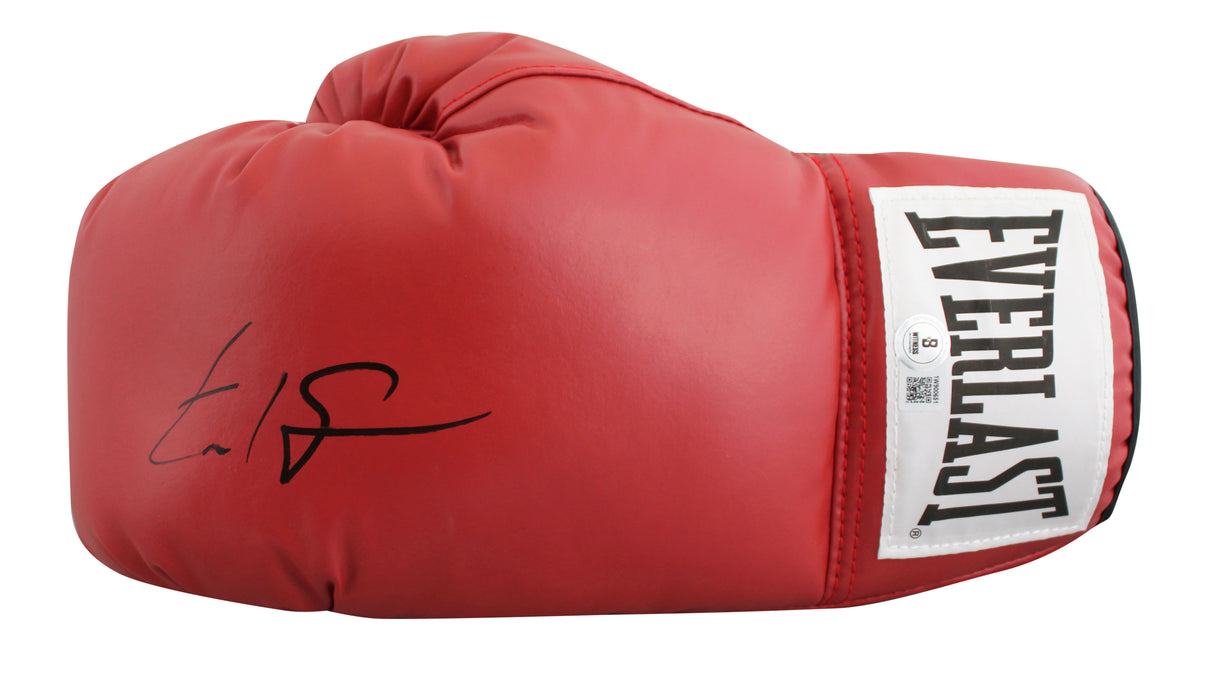 Errol Spence Jr. Authentic Signed Red Left Hand Everlast Boxing Glove BAS Wit