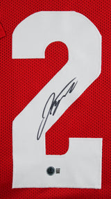 Wisconsin Jonathan Taylor Authentic Signed Red Pro Style Framed Jersey BAS