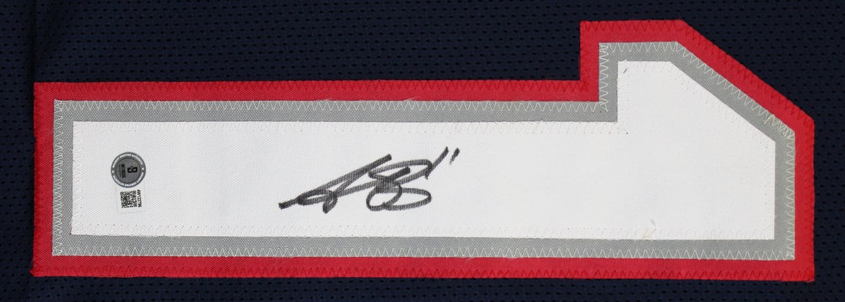 A.J. Brown Authentic Signed Navy Pro Style Jersey Autographed BAS Witnessed