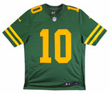 Packers Jordan Love Signed Green Color Rush Nike Limited Jersey BAS Witnessed