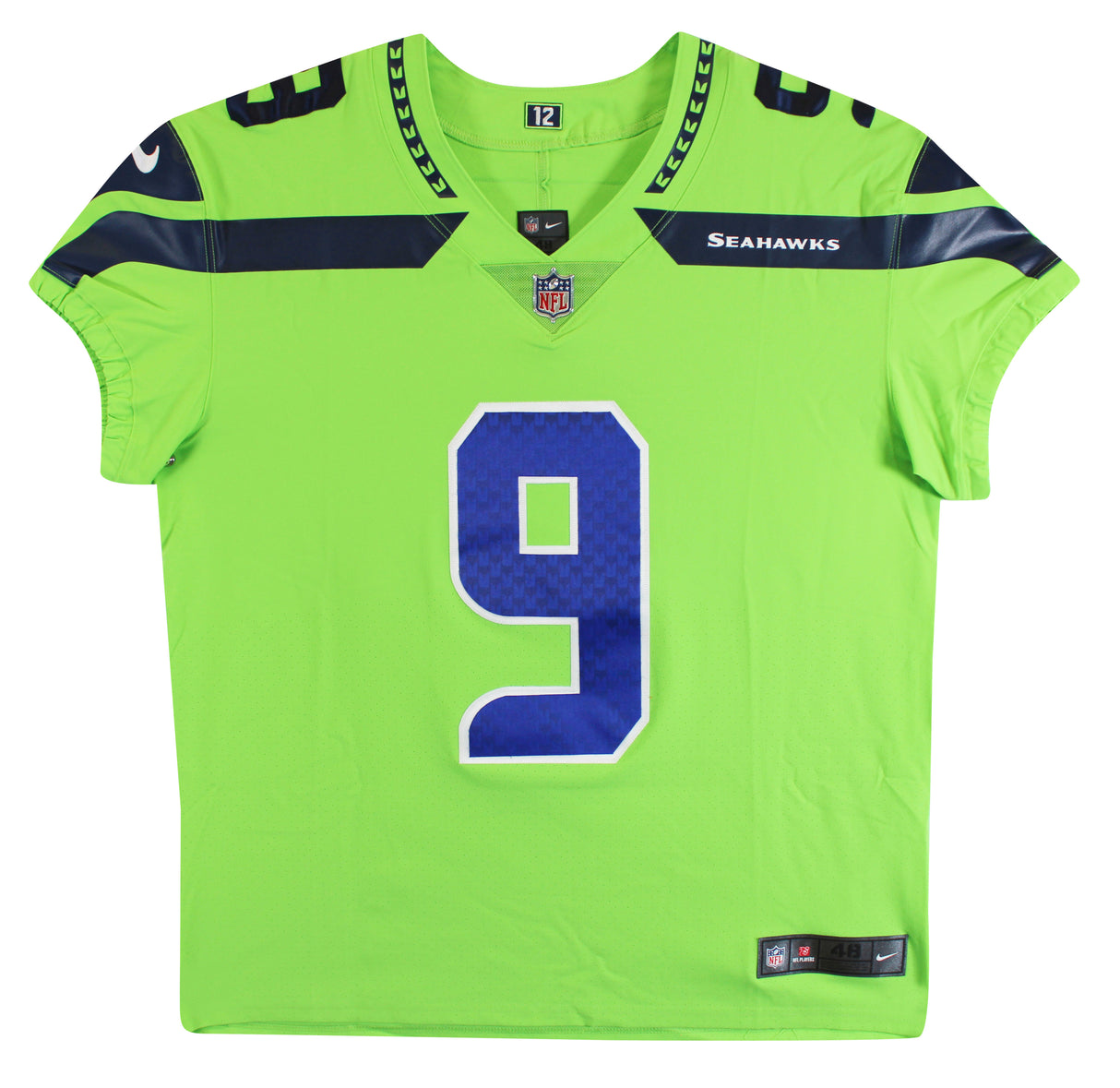 Seahawks Kenneth Walker "SB LX MVP" Signed Neon Green Nike Elite Jersey BAS Wit