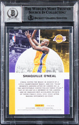 Shaquille O'Neal Signed 2019 Donruss Optic WS Purple #17 Card Auto 10! BAS Slab