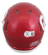 Oklahoma Spencer Rattler Authentic Signed Speed Mini Helmet BAS #WK83789