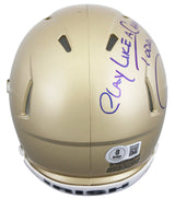 Notre Dame Raghib Ismail "PLAC Today! Rocket" Signed Speed Mini BAS Wit 2W441608