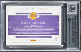 Magic Johnson Signed 2016 National Treasures ADM #6 #13/30 Card Auto 10 BAS Slab