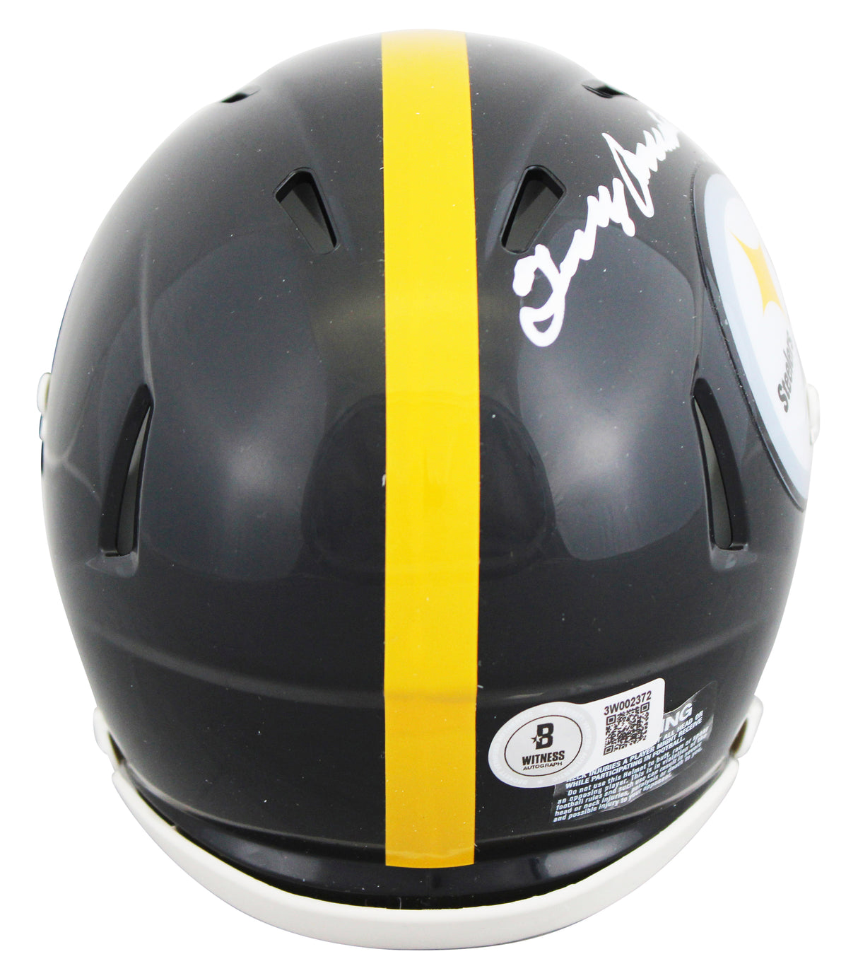 Steelers Terry Bradshaw Authentic Signed Speed Mini Helmet BAS Wit #3W002372