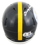 Steelers Terry Bradshaw Authentic Signed Speed Mini Helmet BAS Wit #3W002372