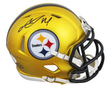 Steelers George Pickens Authentic Signed Flash Speed Mini Helmet JSA #AM89592