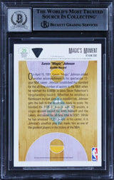 Lakers Magic Johnson Signed 1991 Upper Deck #29 Card Auto 10! BAS Slabbed 2
