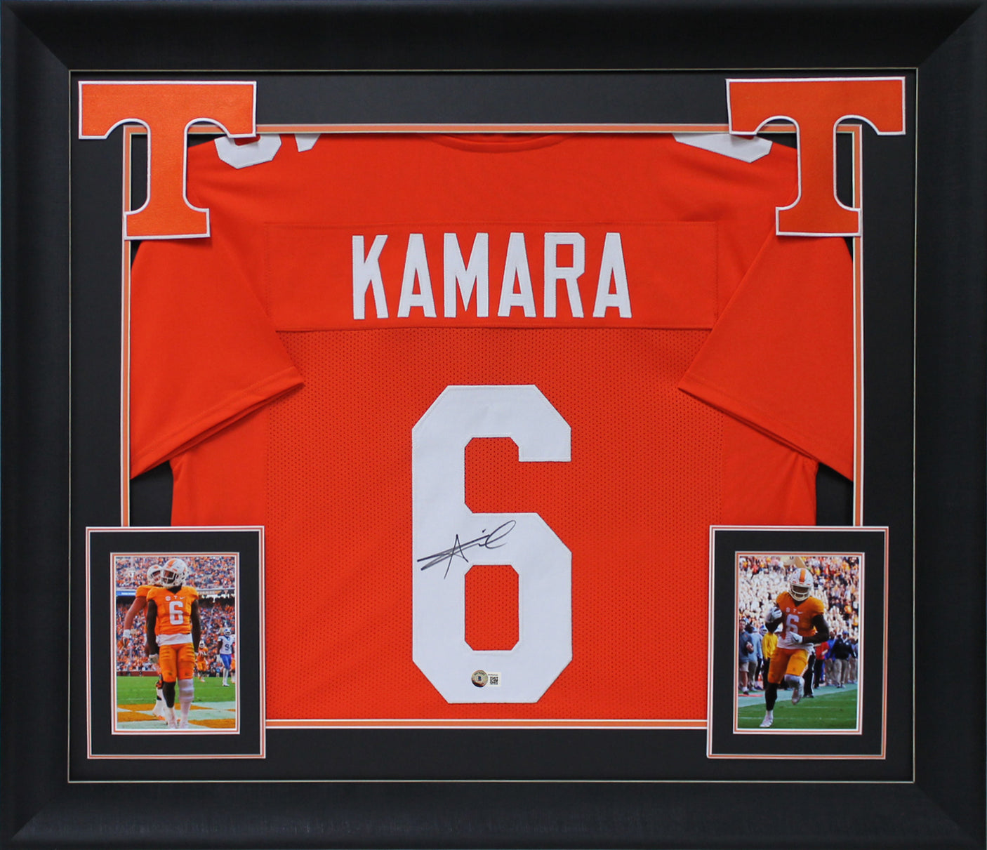 Tennessee Alvin Kamara Signed Orange Pro Style Framed Jersey BAS Witnessed