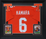 Tennessee Alvin Kamara Signed Orange Pro Style Framed Jersey BAS Witnessed