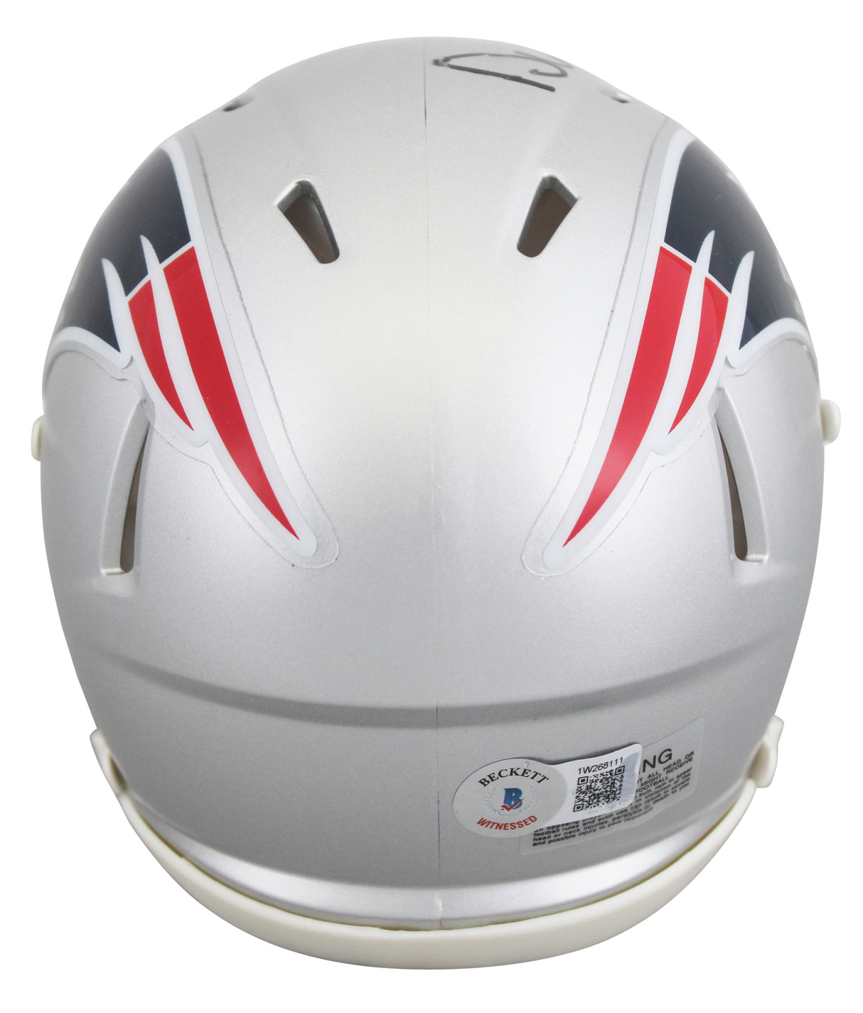 Patriots Drew Bledsoe Authentic Signed Speed Mini Helmet BAS Witnessed #1W268111