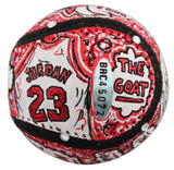 Bulls Michael Jordan Signed Charles Fazzino Artwork Baseball Auto 9 BAS #AE13385