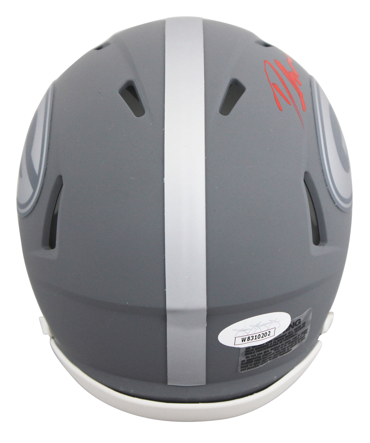 Georgia D'Andre Swift Authentic Signed Slate Speed Mini Helmet JSA #WB310202