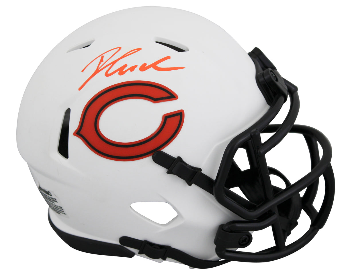 Bears D'andre Swift Authentic Signed Lunar Speed Mini Helmet JSA #WB310157