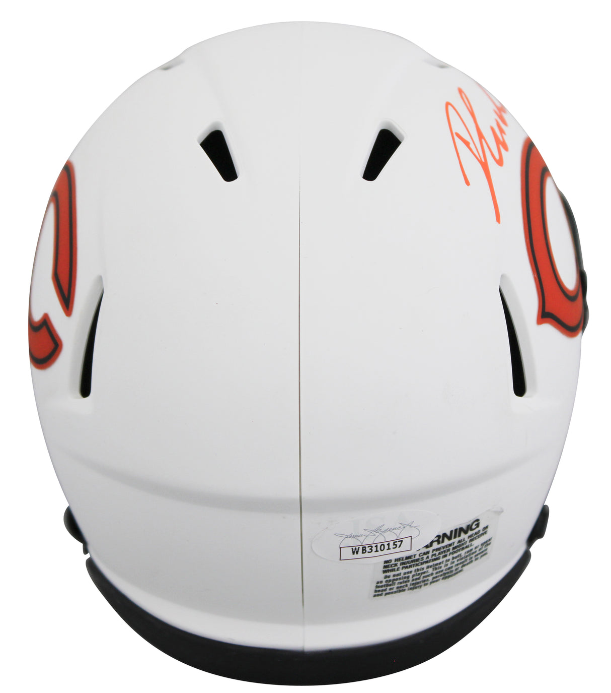 Bears D'andre Swift Authentic Signed Lunar Speed Mini Helmet JSA #WB310157