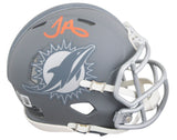 Dolphins Tyreek Hill Authentic Signed Slate Speed Mini Helmet BAS Wit #2W469412